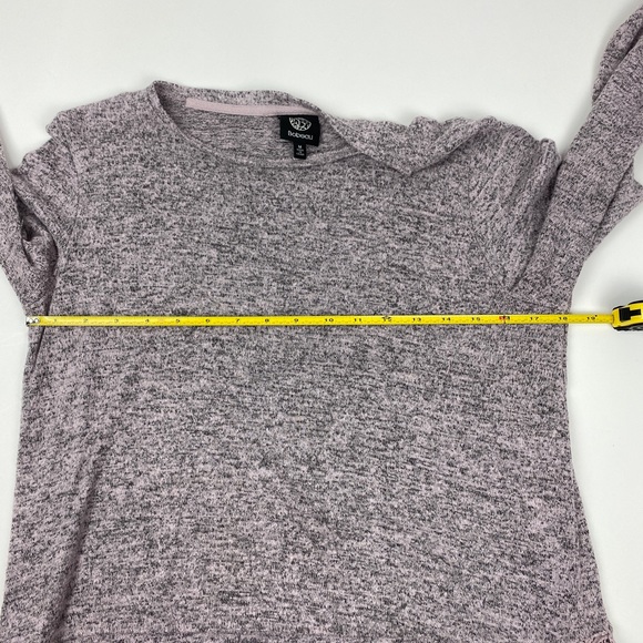 Bobeau Soft Lightweight Pink Gray Sweater Size M - Picture 9 of 11